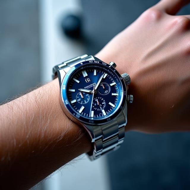 Orologio cronografo della collezione Sportivo con bracciale in acciaio